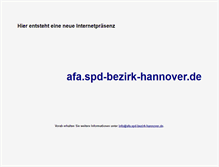 Tablet Screenshot of afa.spd-bezirk-hannover.de